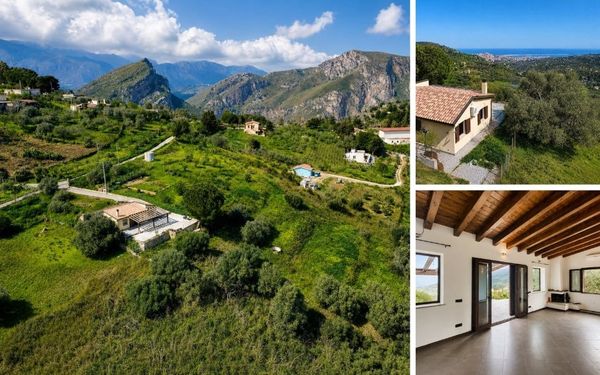 Renoviertes Ferienhaus mit Meerblick-Terrasse & Bergpanorama auf Sizilien für 145.000€