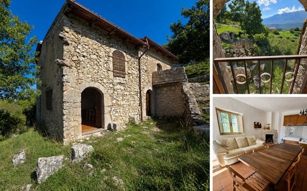 Renoviertes Natursteinhaus mit Bergpanorama in den Abruzzen für 29.000€
