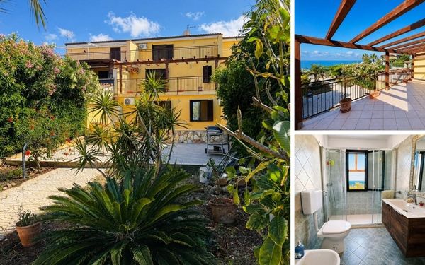 Villa mit drei Meerblick-Terrassen bei Palermo für 250.000€