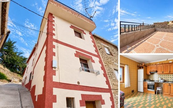 Dorfhaus mit Panoramaterrasse in Navarra für 71.000€