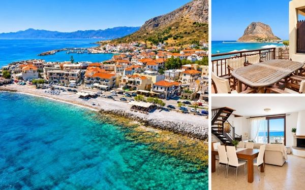 Ferienhaus mit Terrasse direkt am Meer auf dem Peloponnes für 300.000€