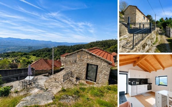 Renoviertes Natursteinhaus mit Panoramaterrasse im Peneda-Gerês für 165.000€