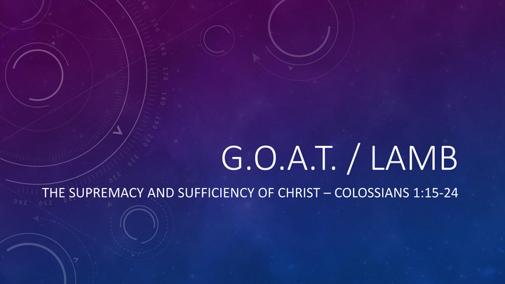 The G.O.A.T. and the Lamb