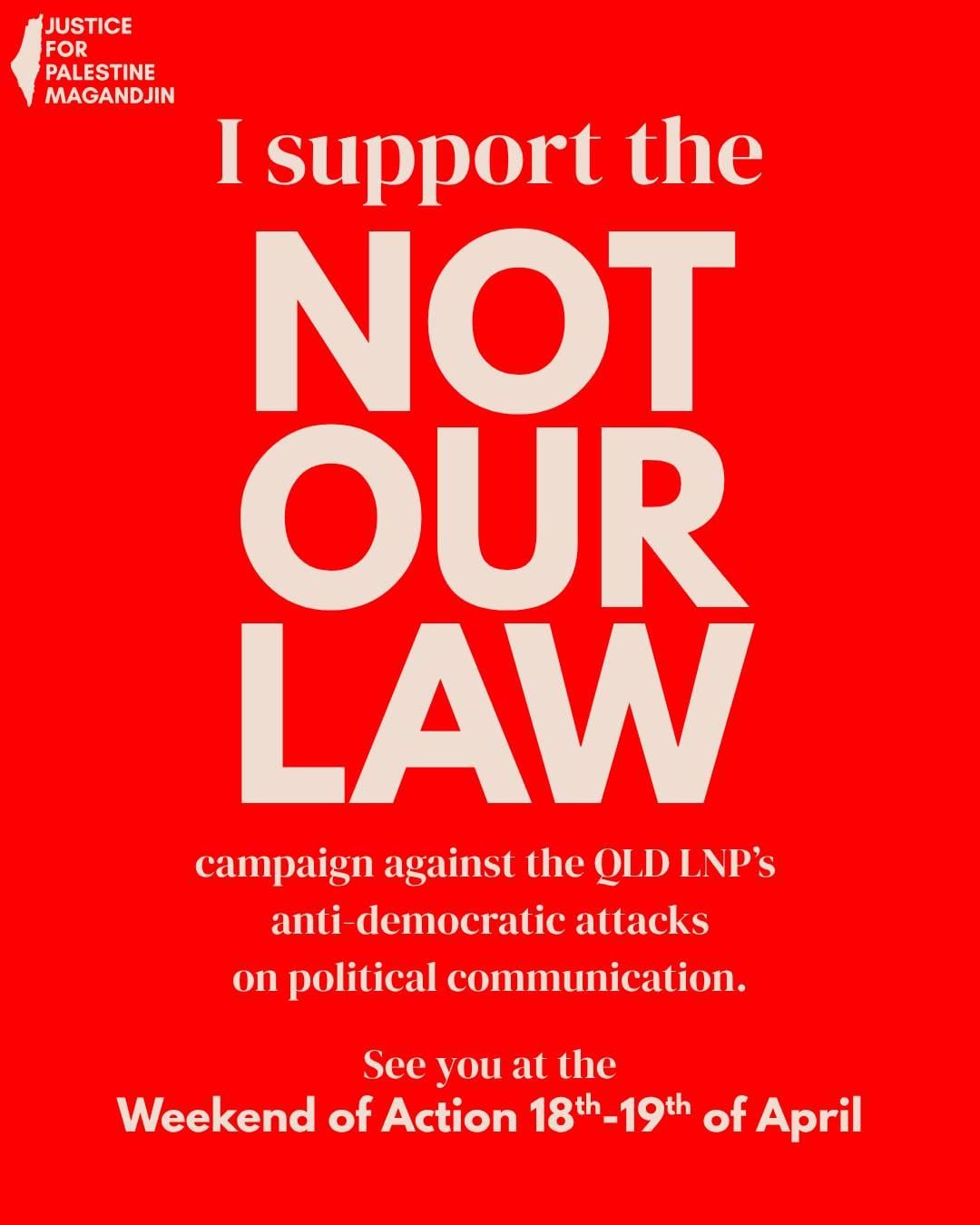 Not Our Law: Challenging queensland's new 'Fighting Antisemitism & Keeping Guns Out of the Hands of Terrorists & Criminals' amendment act