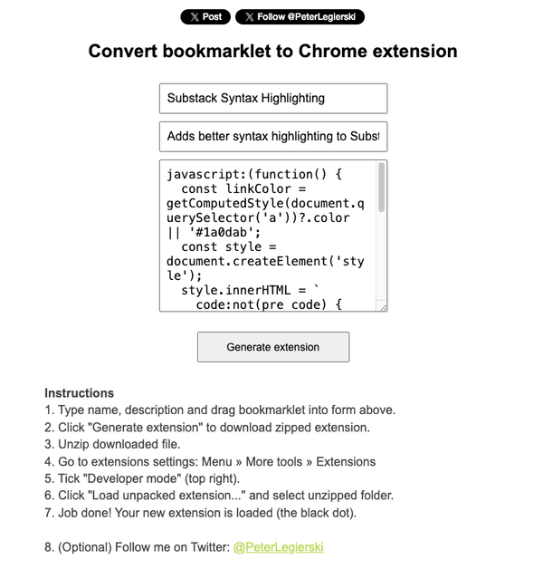 I'll Do It Myself: A Substack Plugin For Syntax Highlighting