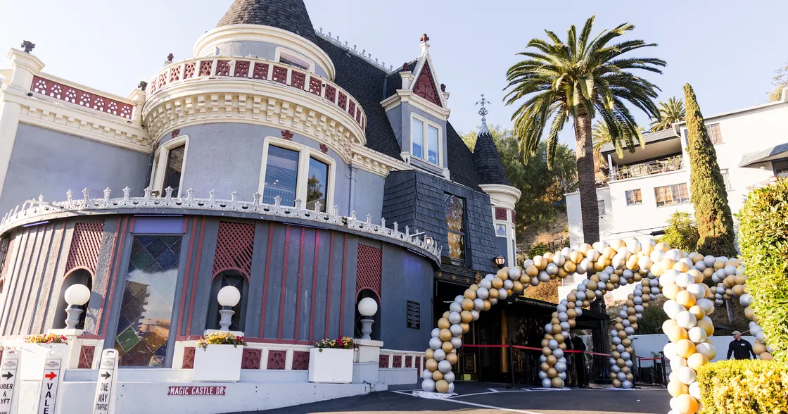 Photograph of The Magic Castle exterior on Founders' Day