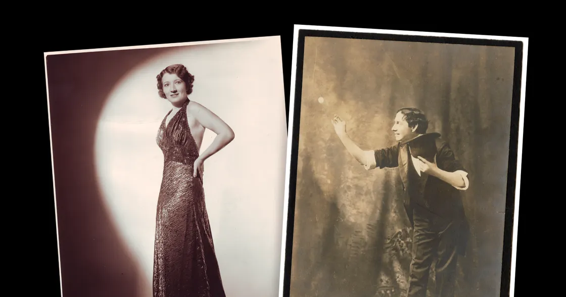 Collage of vintage photos