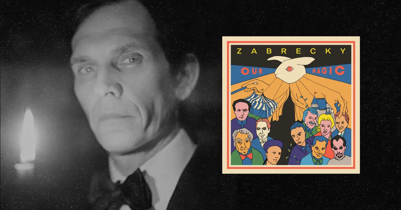 Collage of Zabrecky with their album "Our Magic"