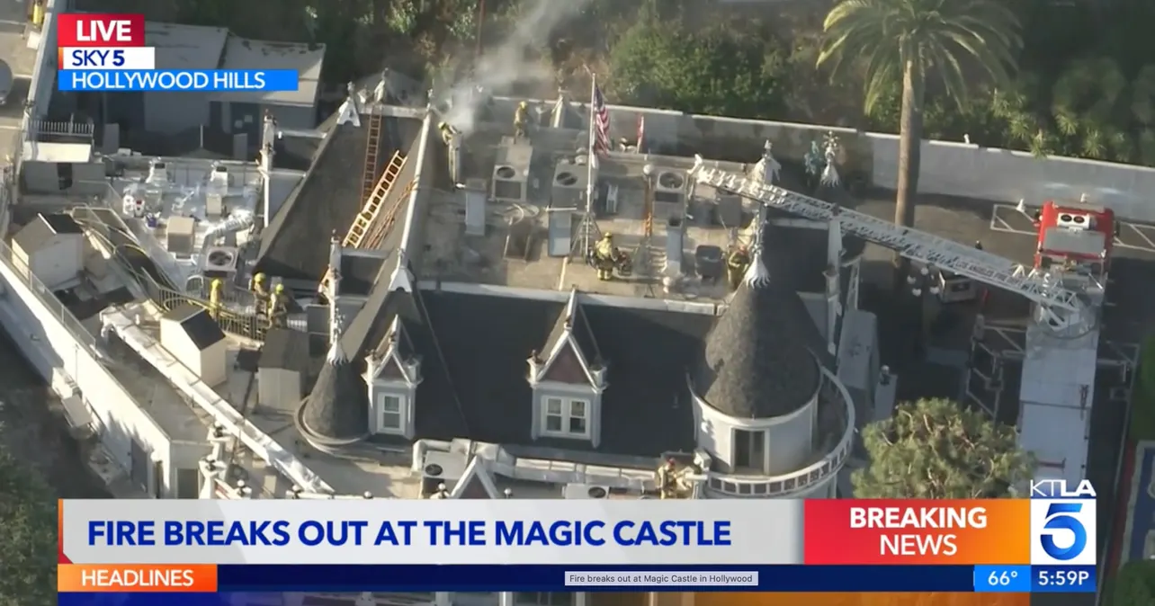 Fire at The Magic Castle… again