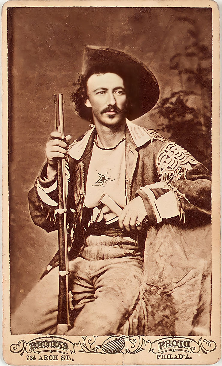 Texas Jack in buckskins, circa 1877