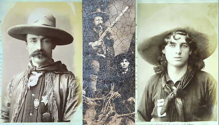 Mexican Joe Shelley (left) and Texas Jack Junior (right)