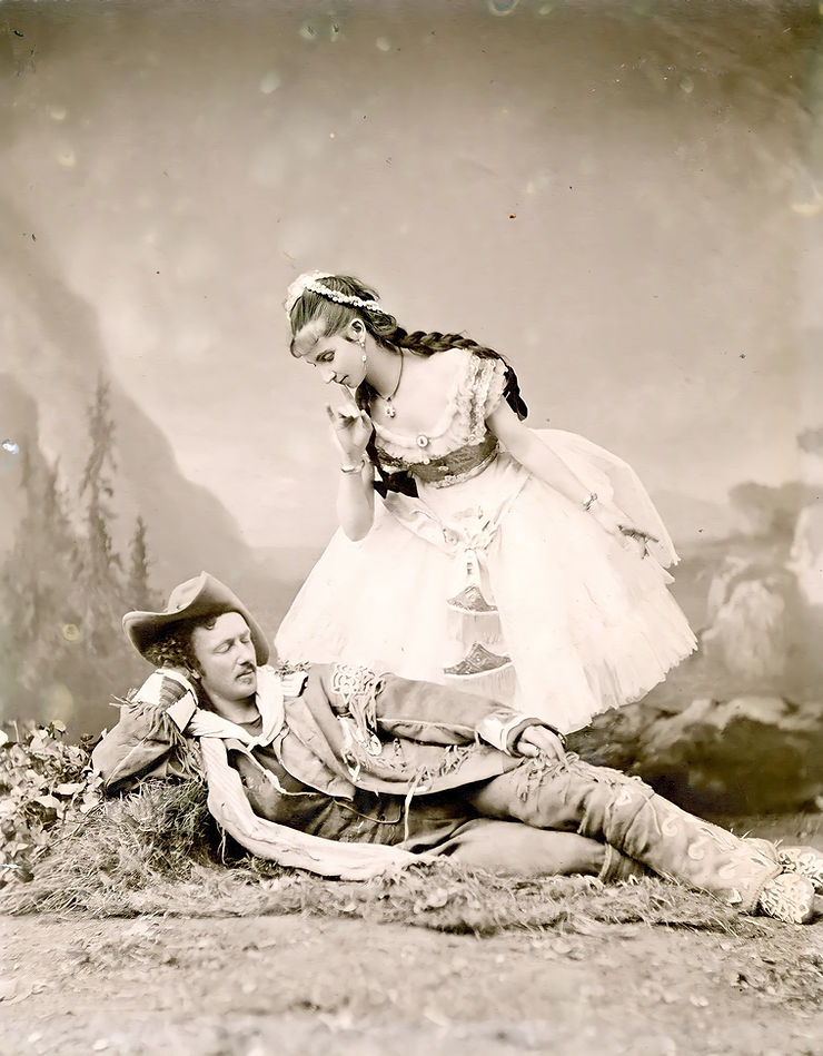 Texas Jack and his wife, Giuseppina Morlacchi