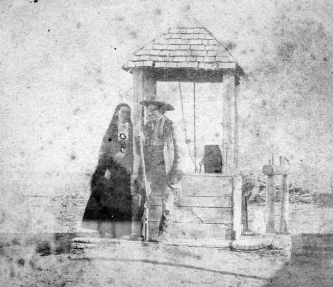 Texas Jack and Ena Palmer at Fort McPherson, 1872.