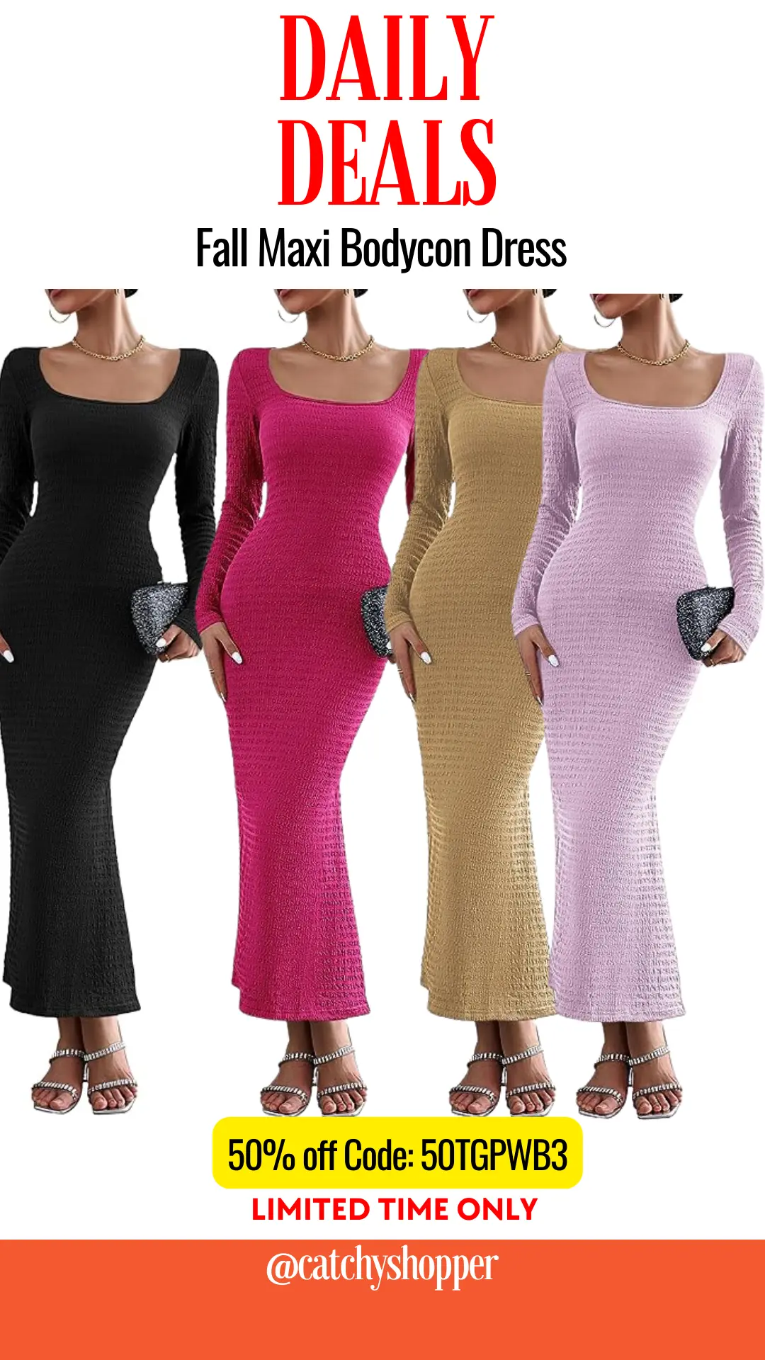 Fall Maxi Bodycon Dress