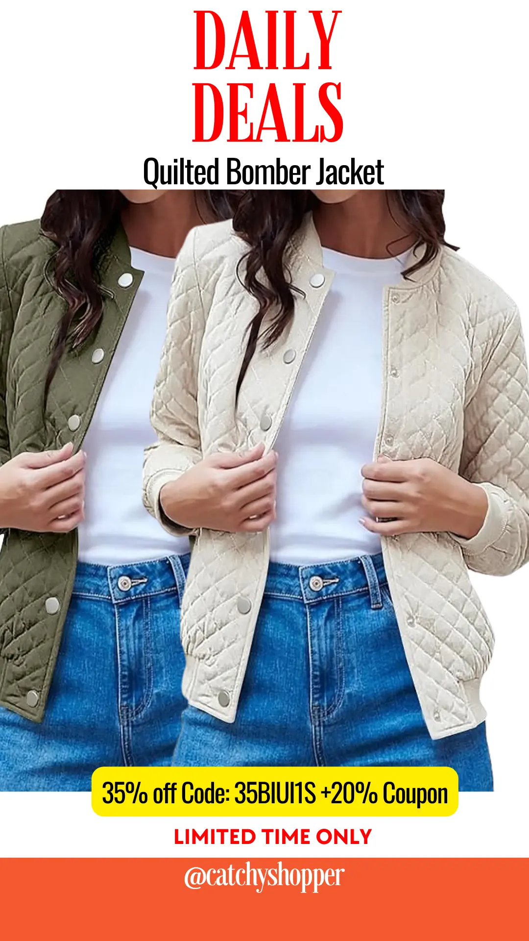 Quilted Bomber Jacket