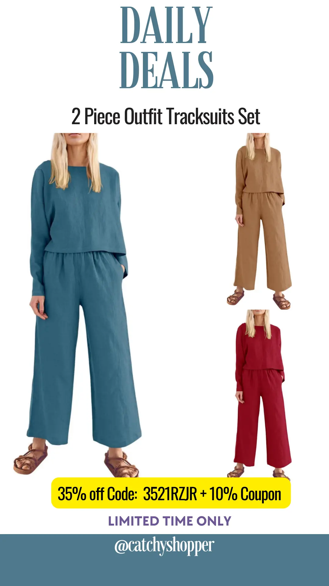 2 Piece Outfit Tracksuits Set