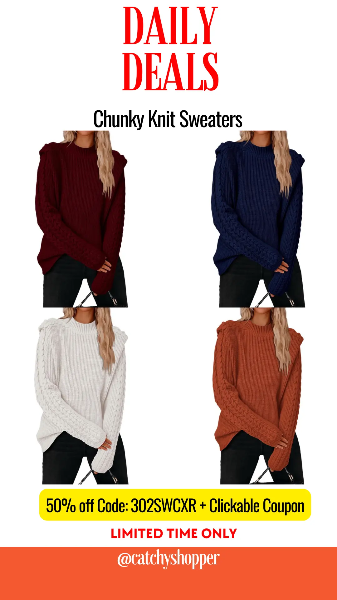  Chunky Knit Sweaters