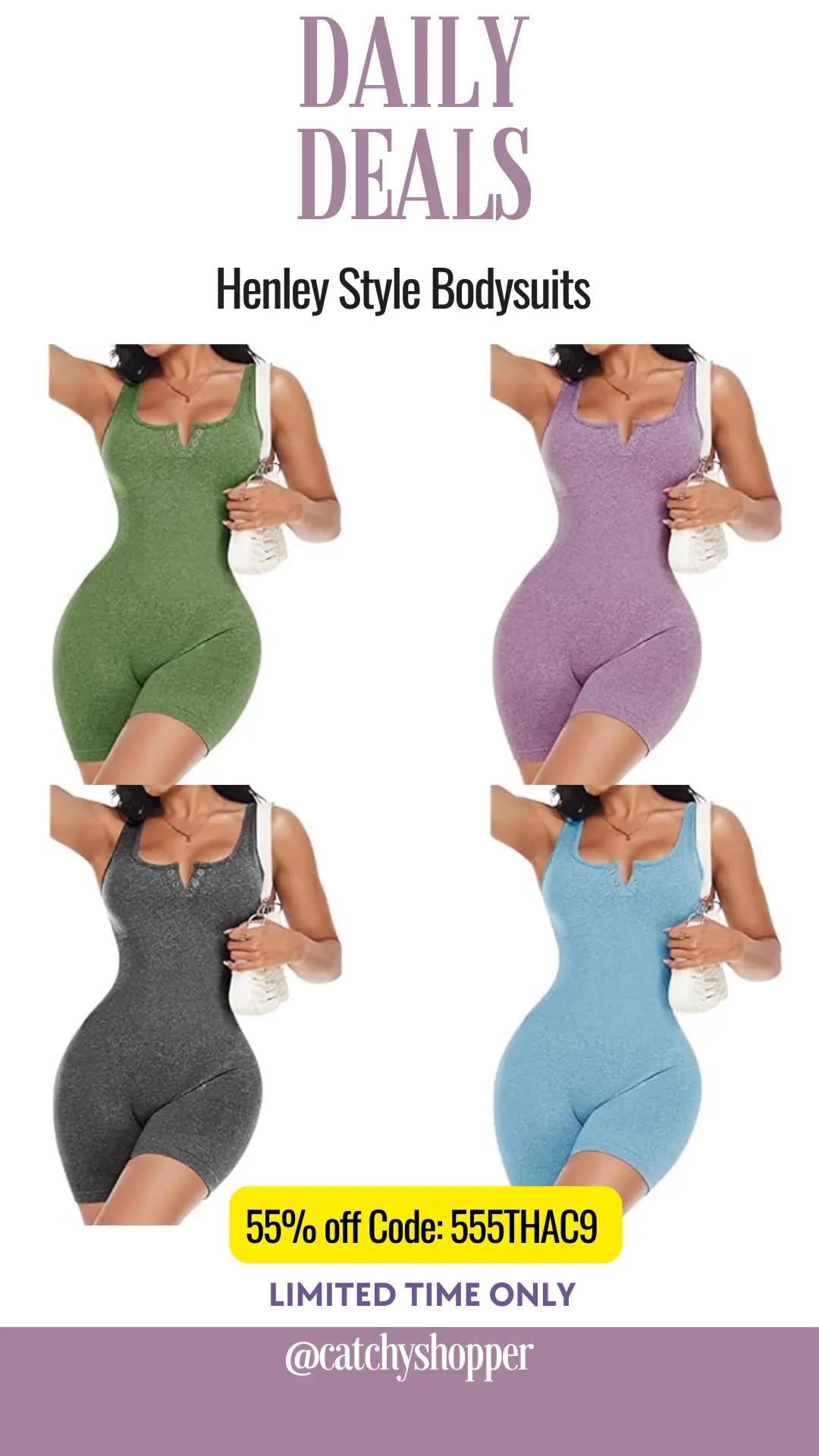 Henley Style Bodysuits 