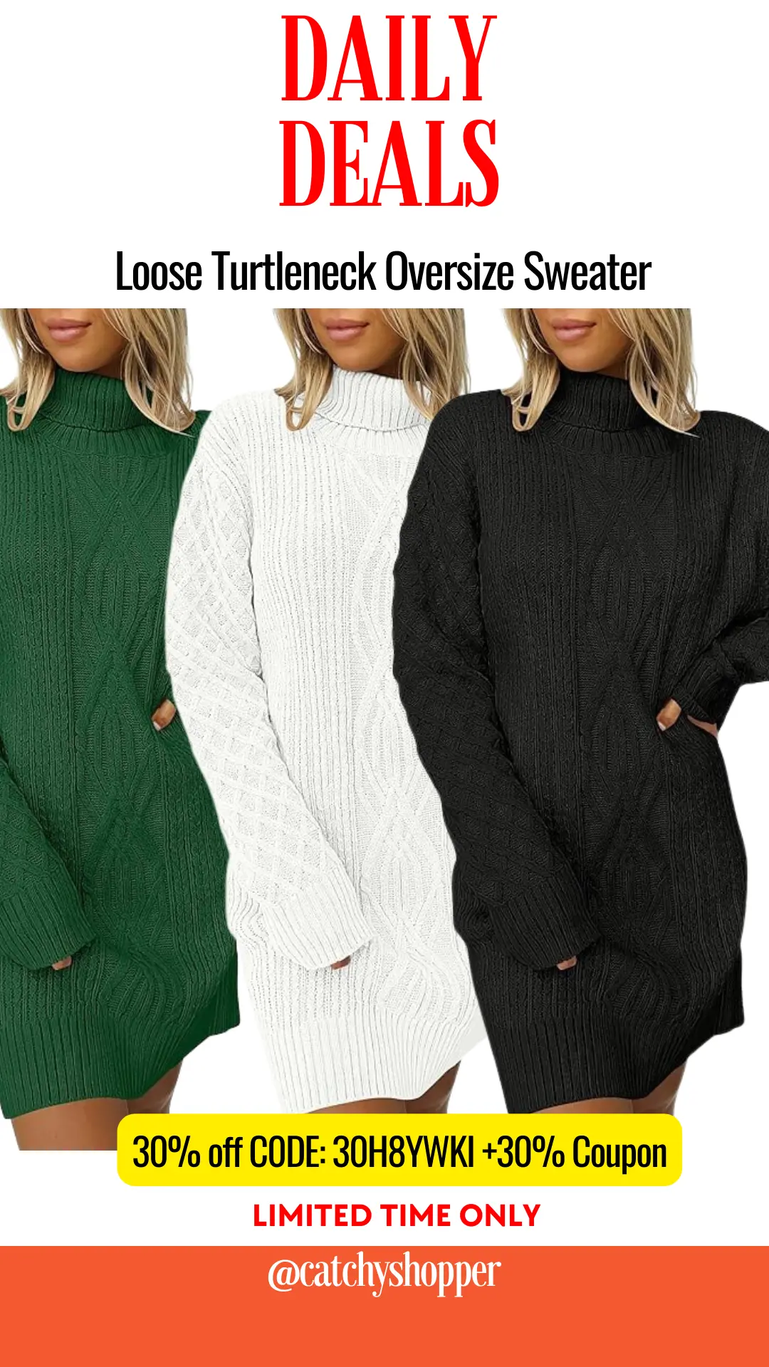 Loose Turtleneck Oversize Sweater