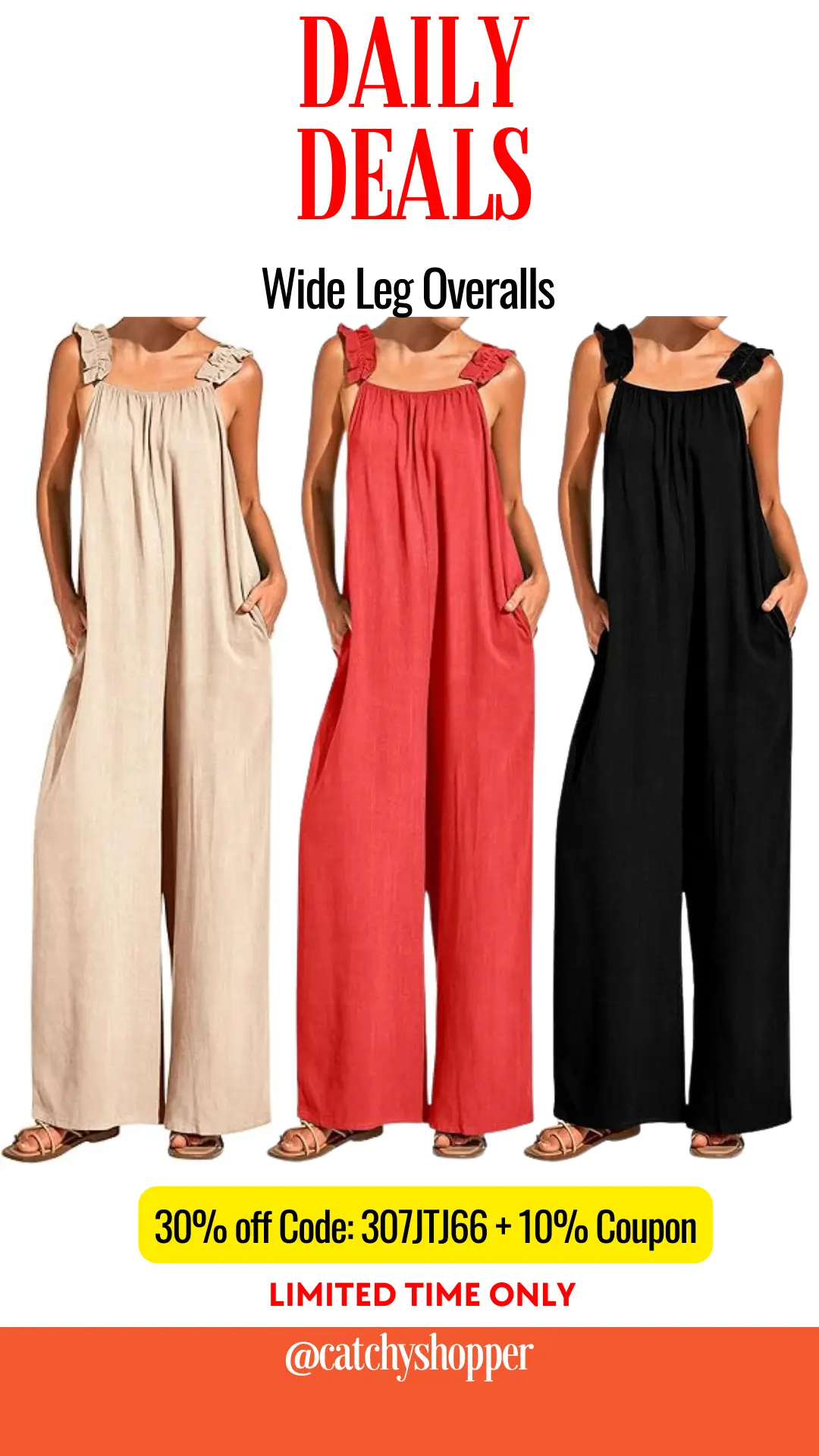  Wide Leg Overalls 