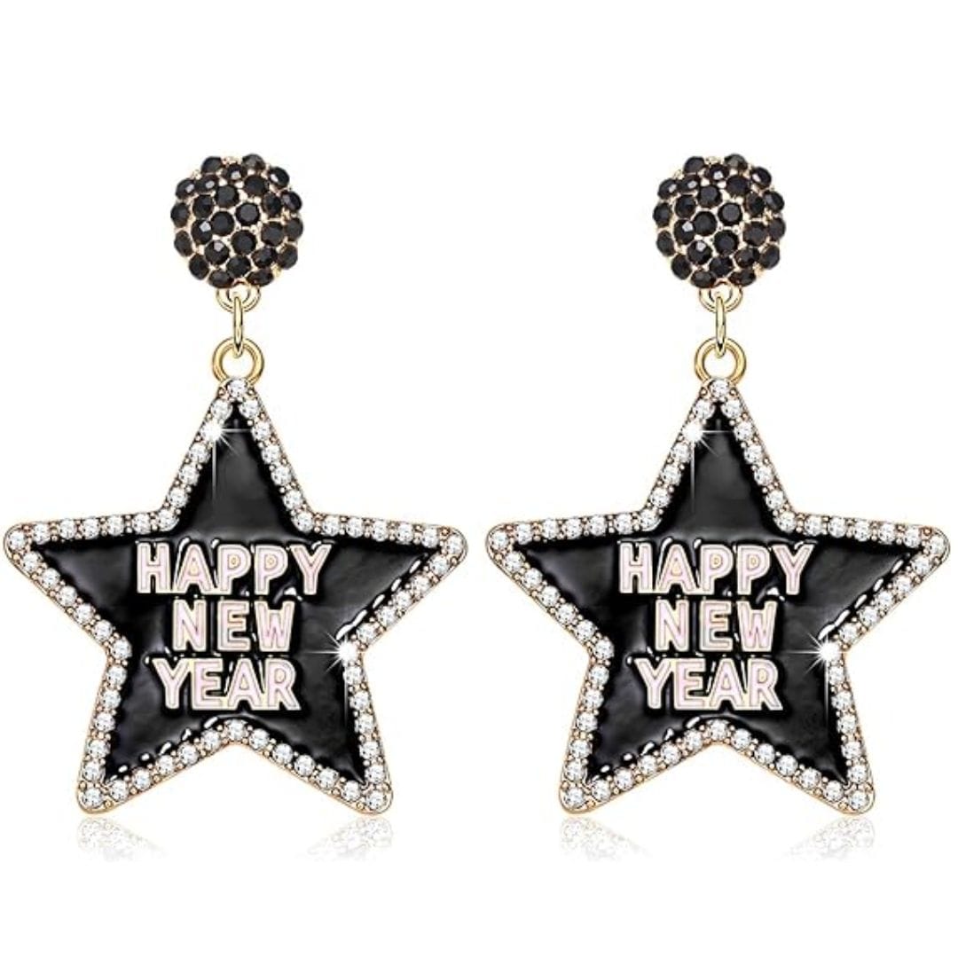 Happy New Year Earrings