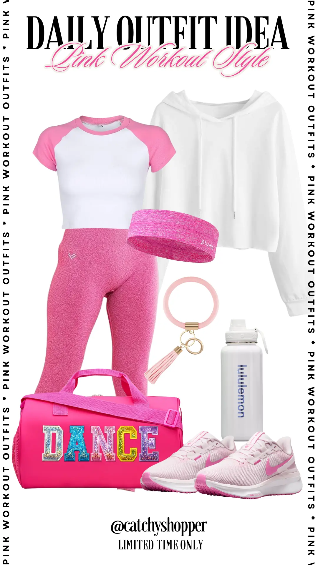 pink workout outfit