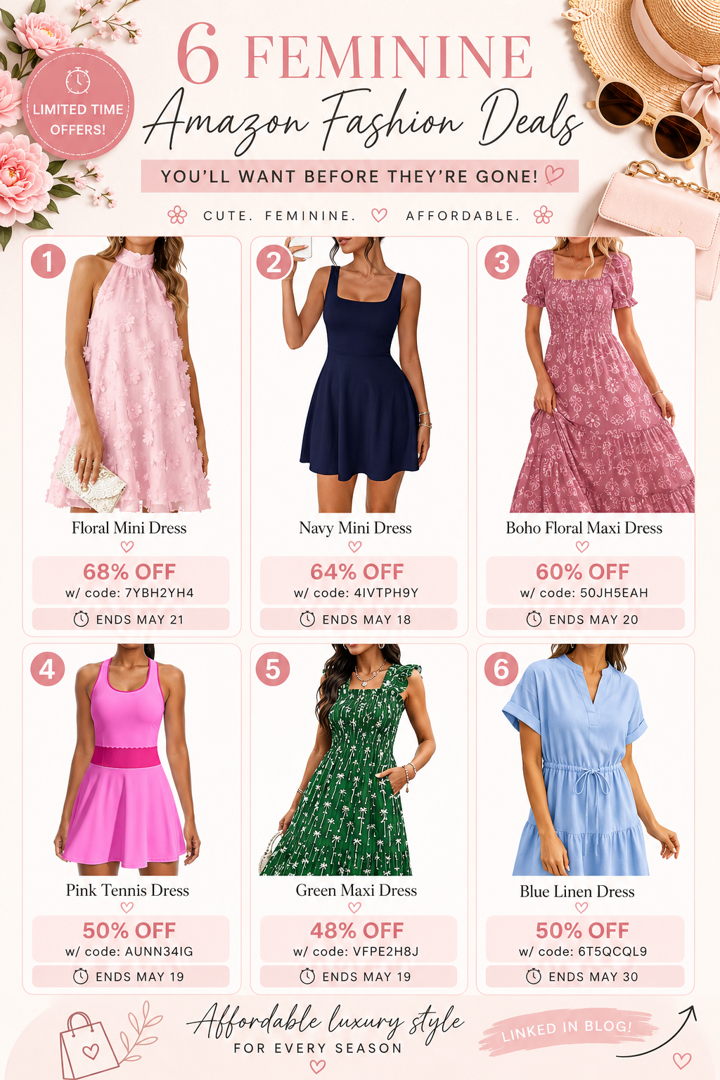 Amazon fashion finds feminine Amazon outfits Pinterest fashion style soft girl summer outfits