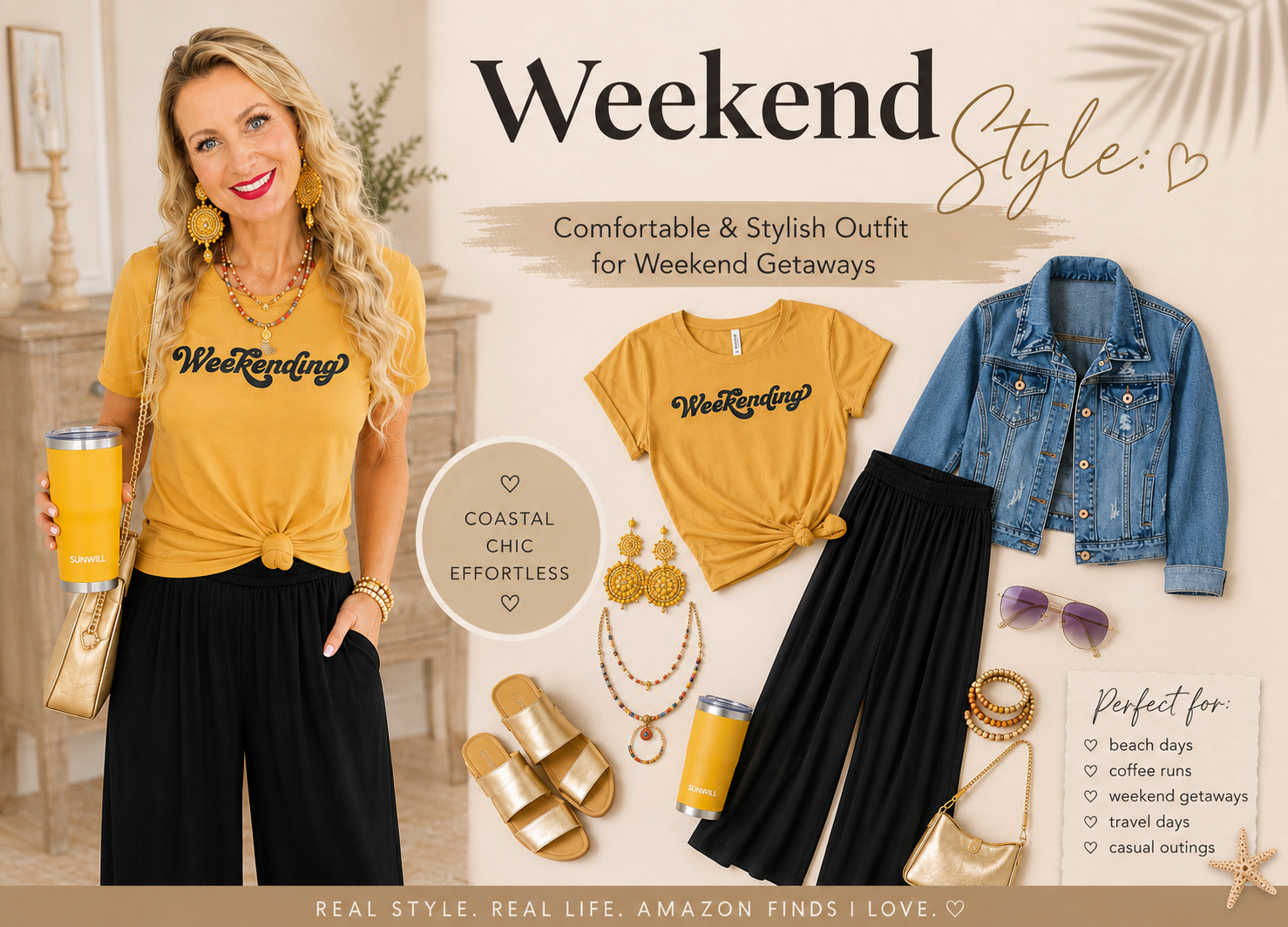 Weekend Style: Comfortable & Stylish Outfit for Weekend Getaways