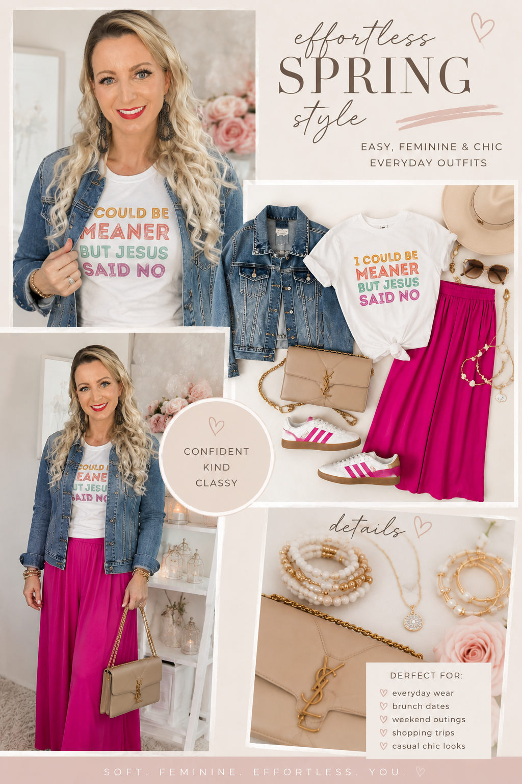 casual chic outfit, Amazon spring fashion, pink maxi skirt outfit, everyday feminine style, affordable casual outfits