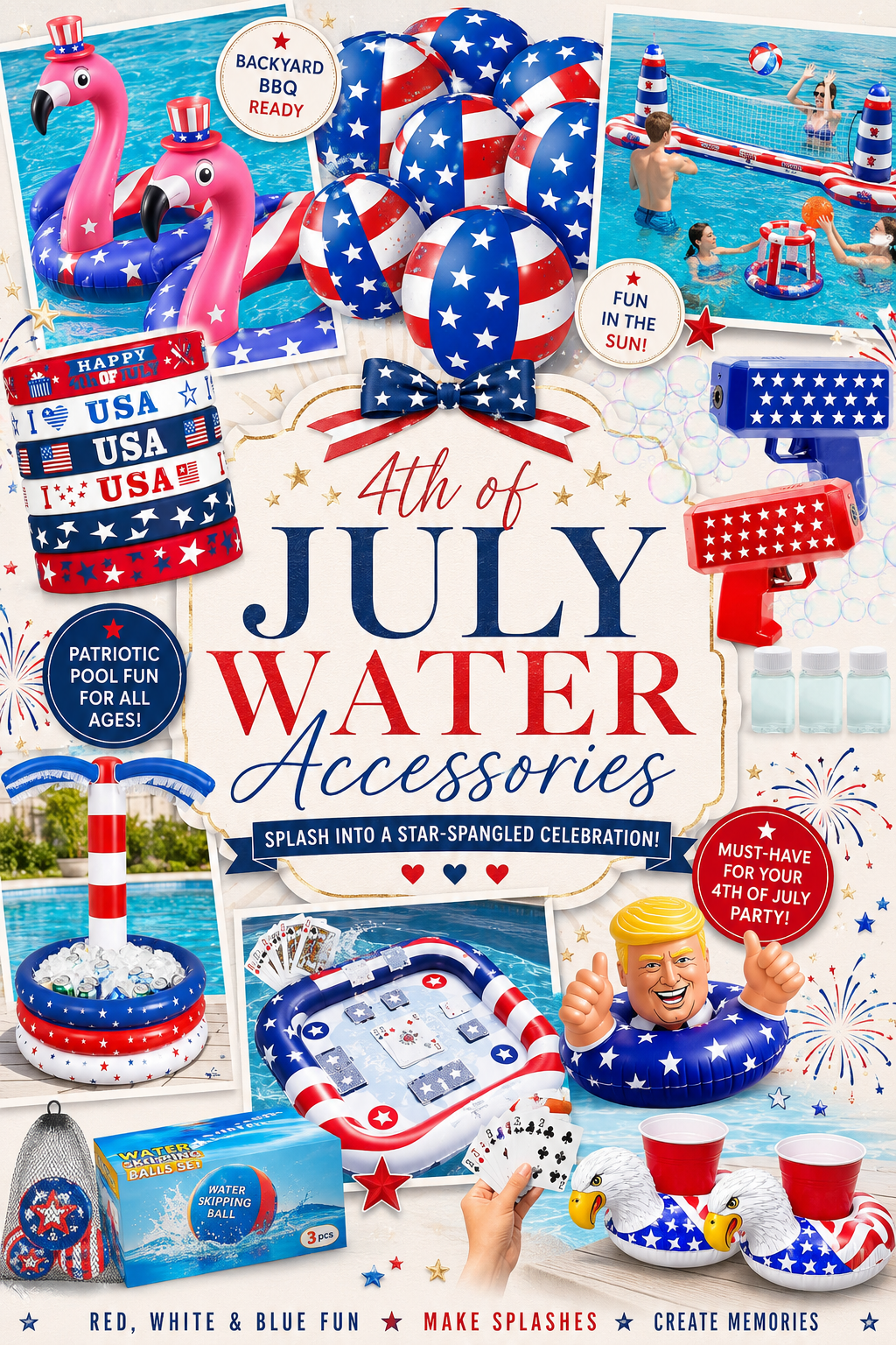 4th of july pool accessories