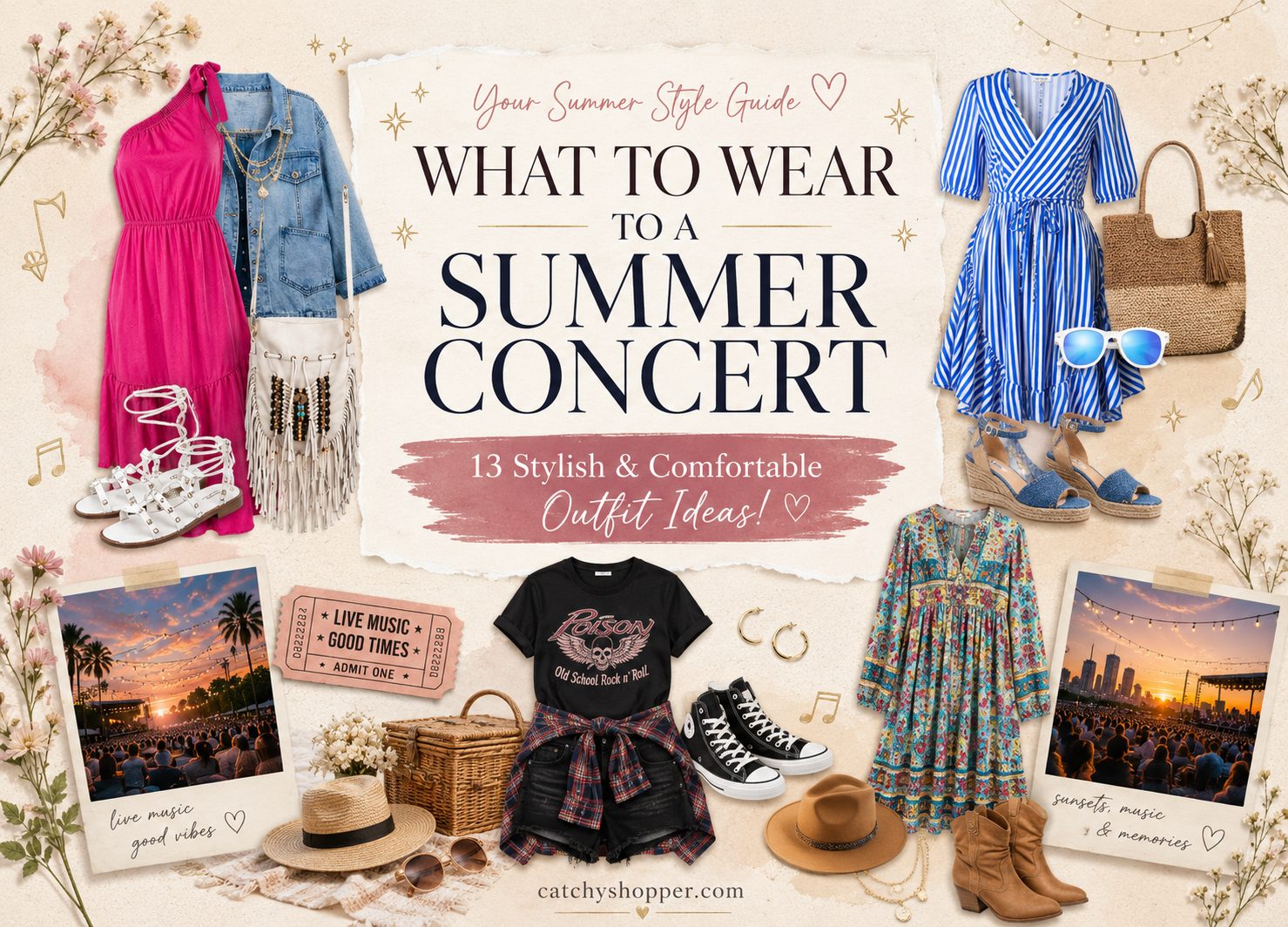 What to Wear to a Summer Concert: 13 Stylish and Comfortable Ideas!