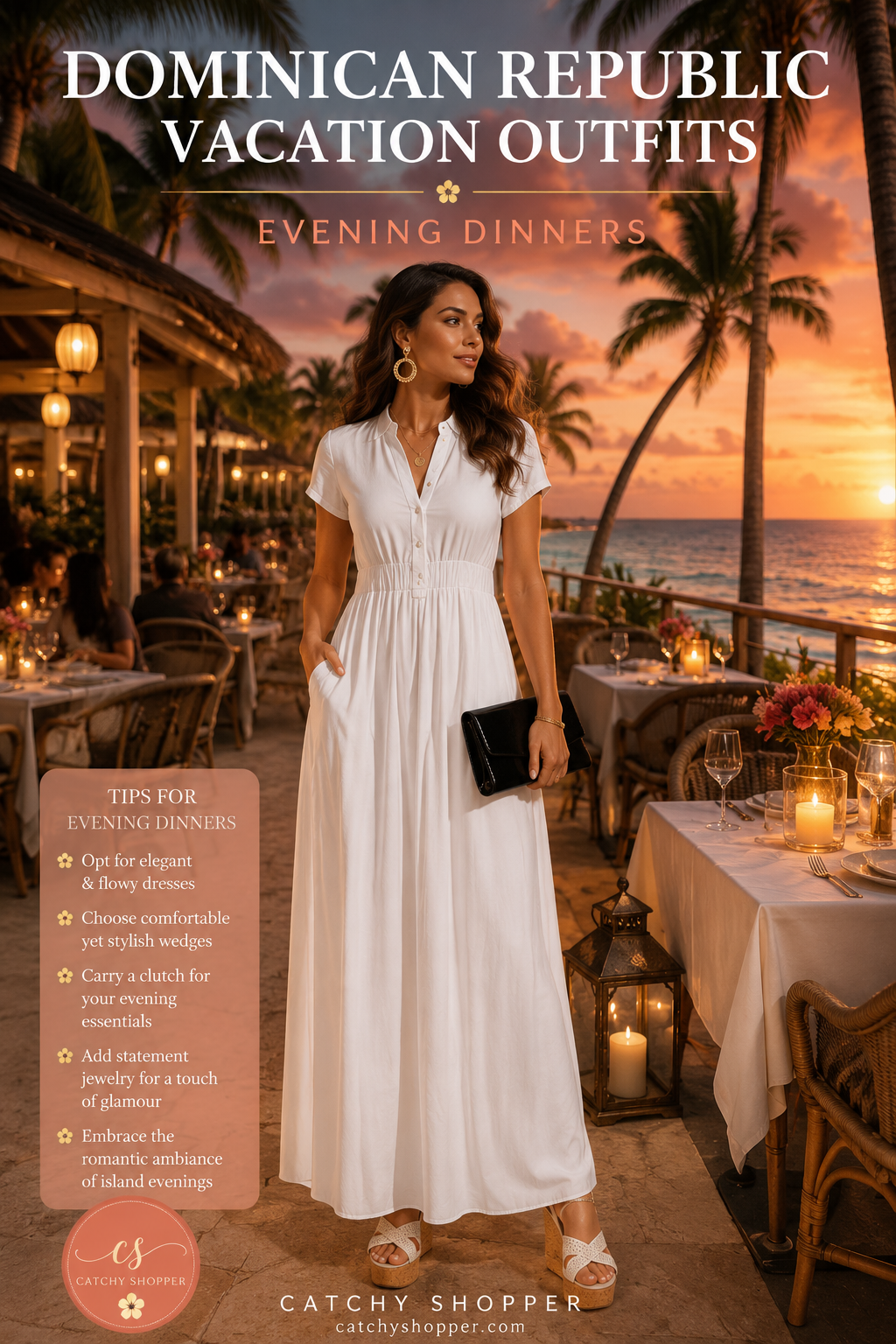 white vacation outfits