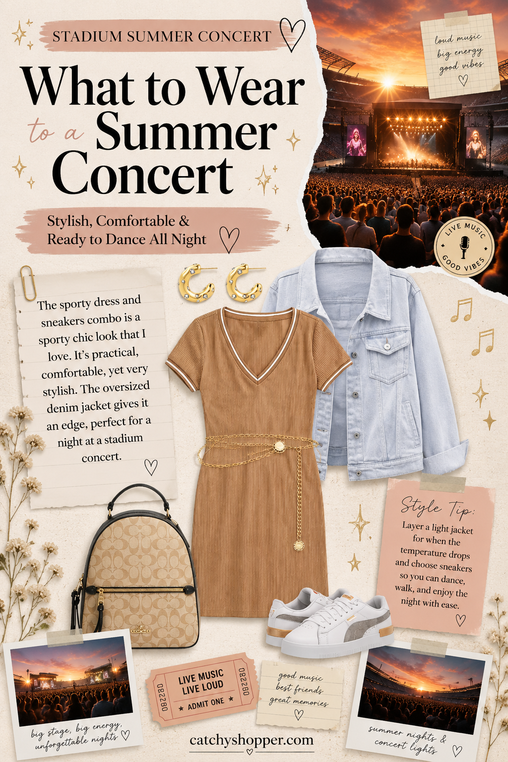 sporty concert outfit