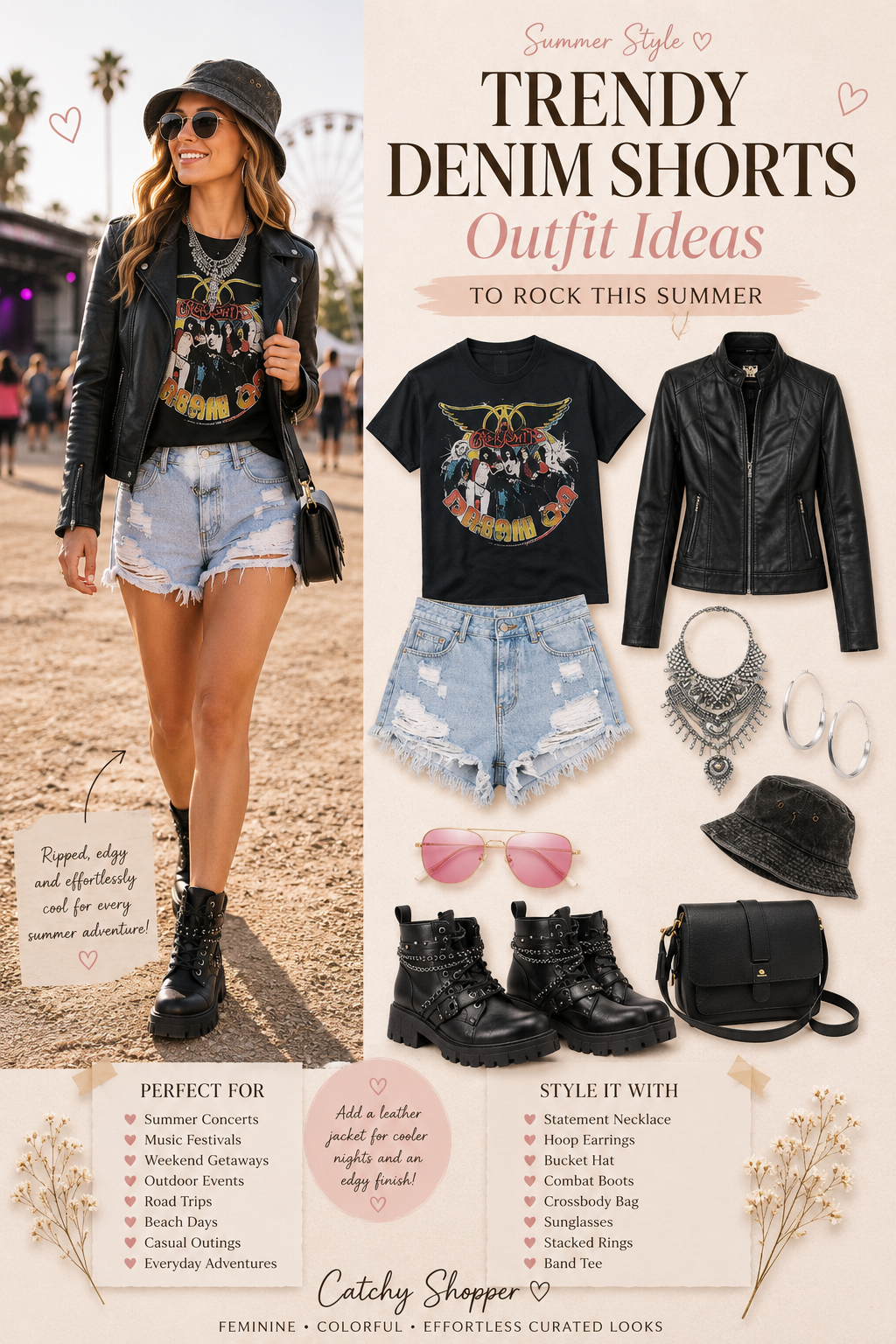 denim ripped shorts