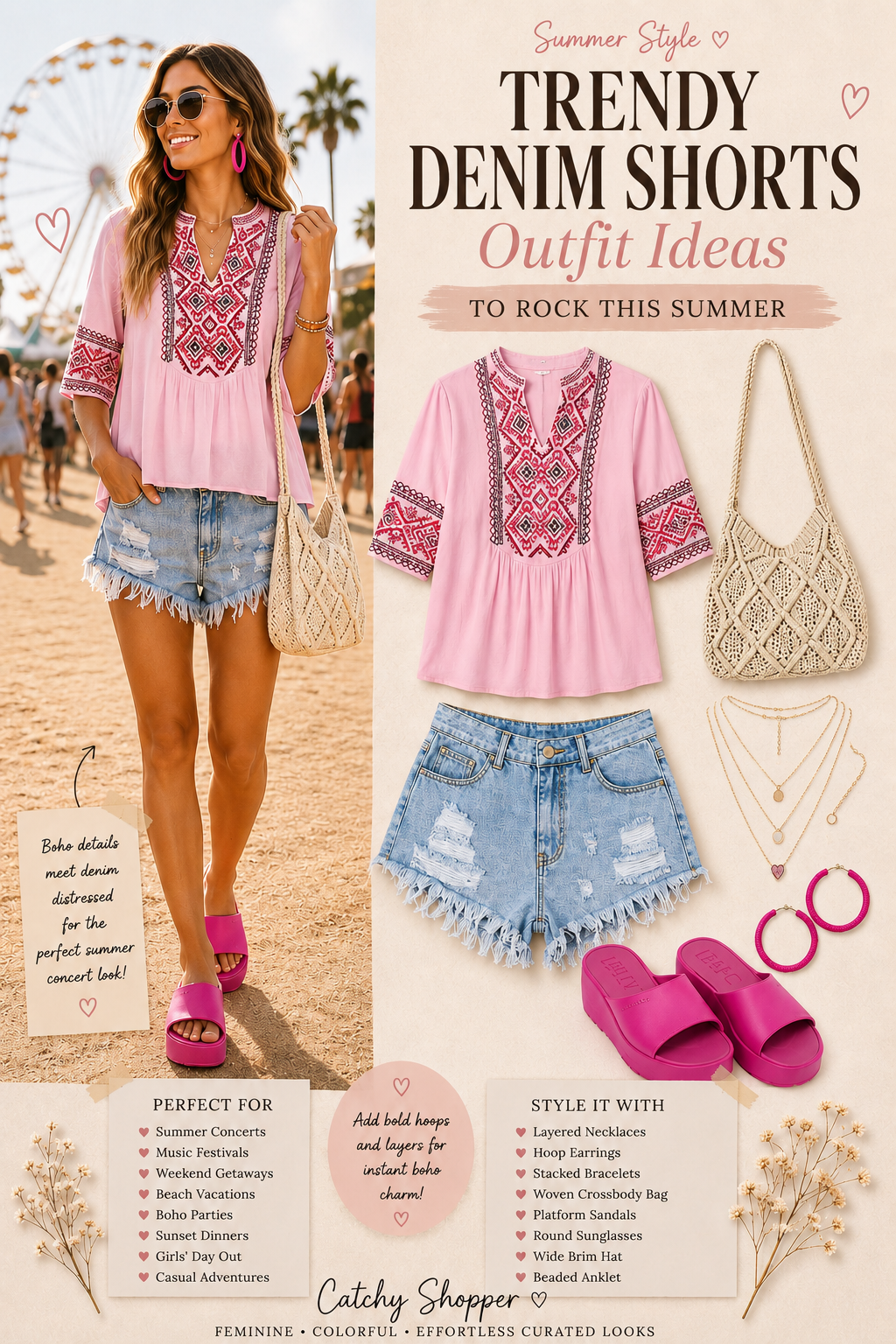 denim shorts outfits