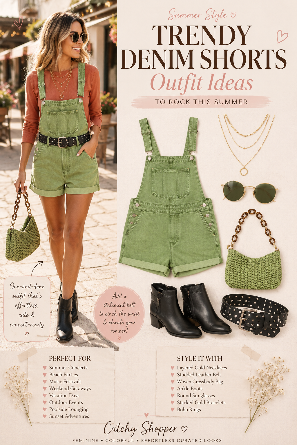 denim overall shorts for women