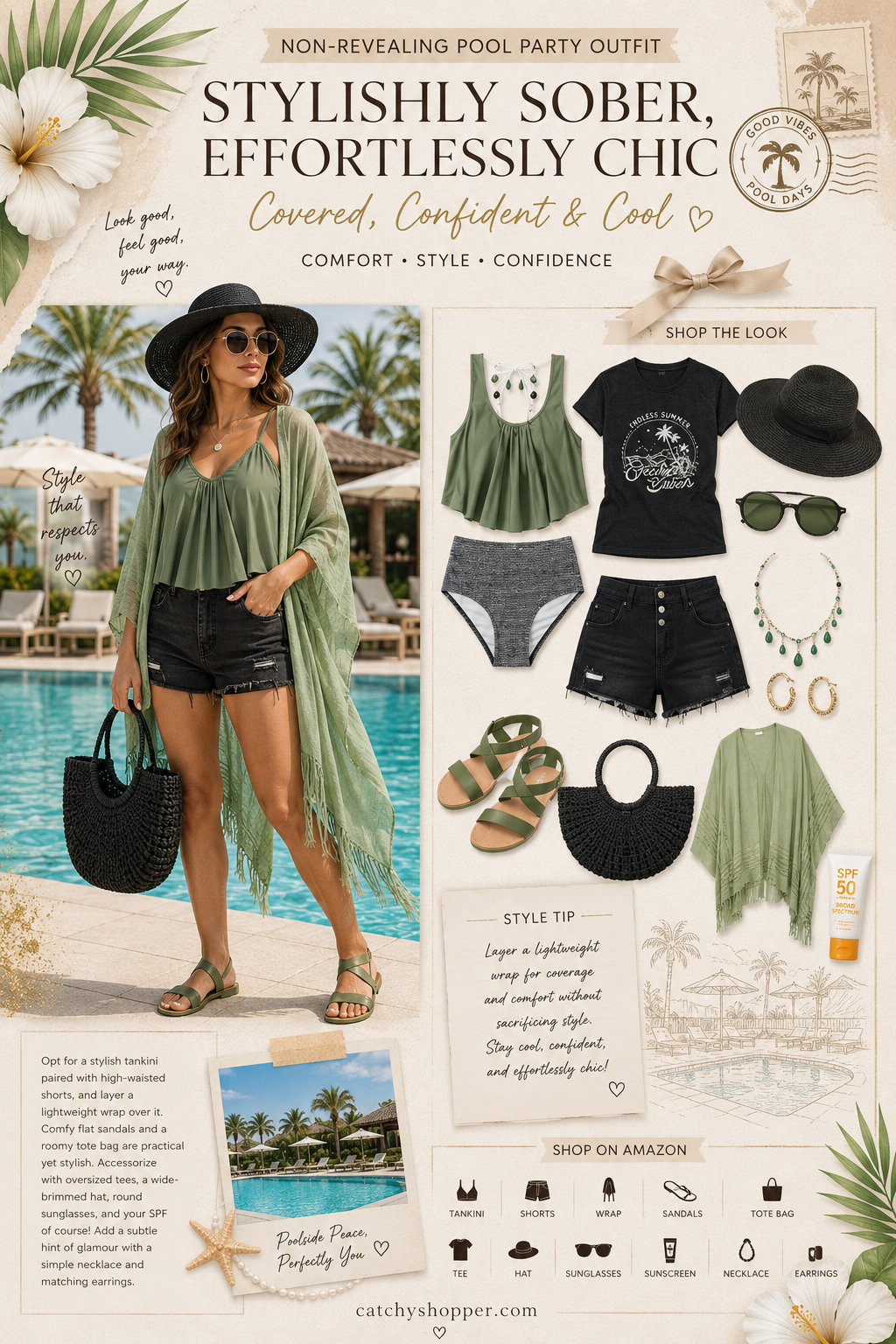 how to dress for a pool party