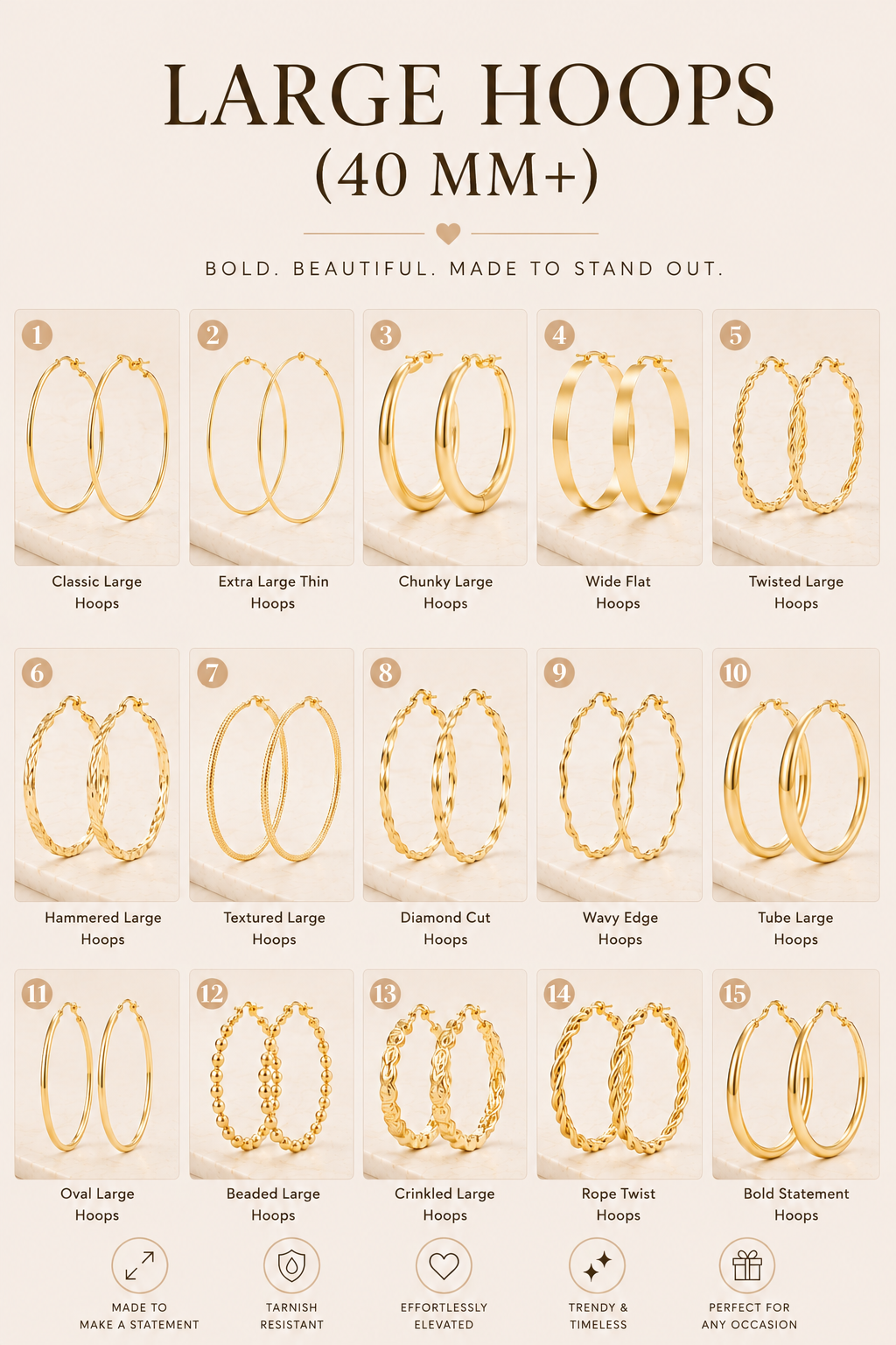 small gold hoop earrings