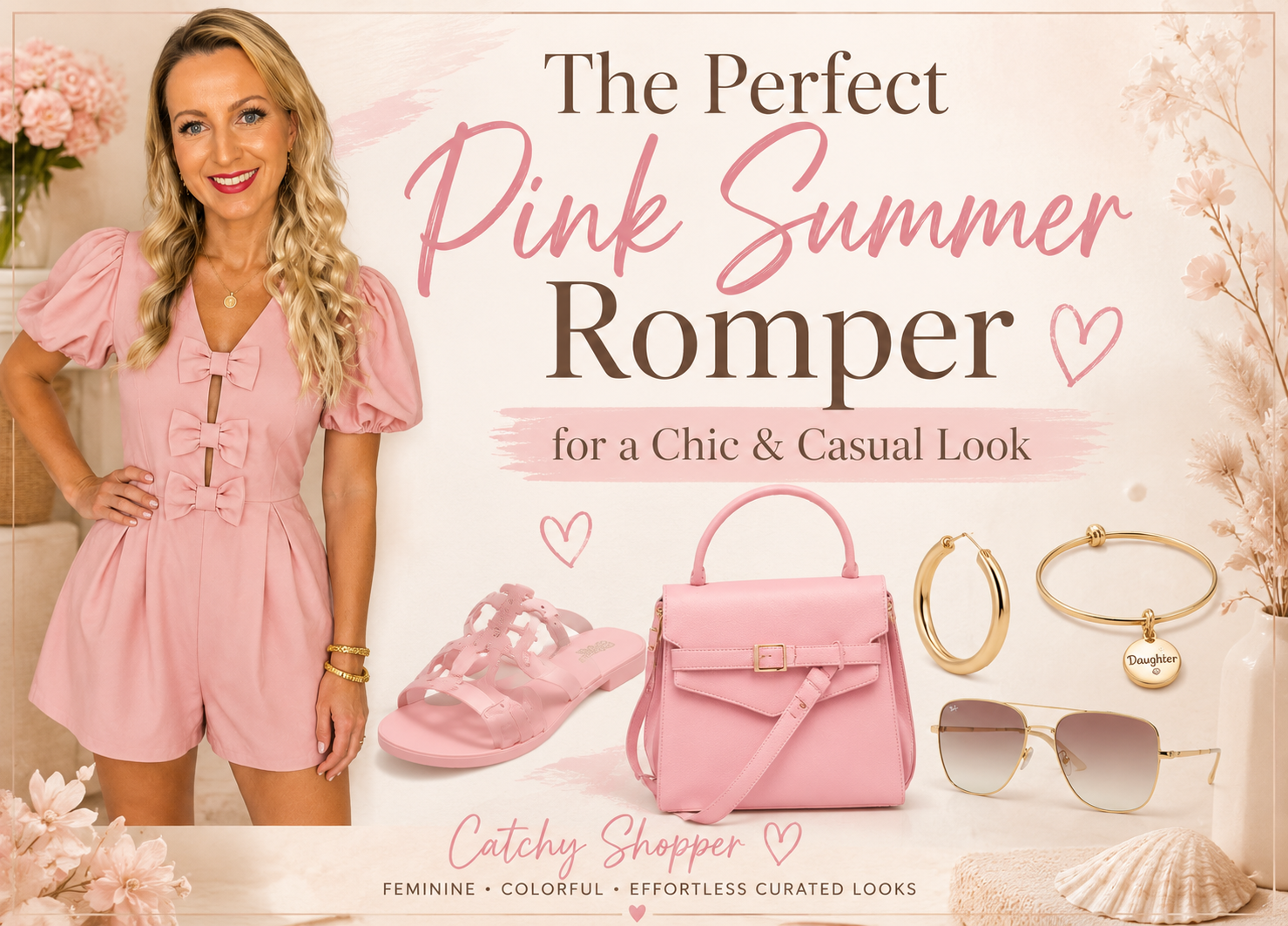 The Perfect Pink Summer Romper for a Chic and Casual Look