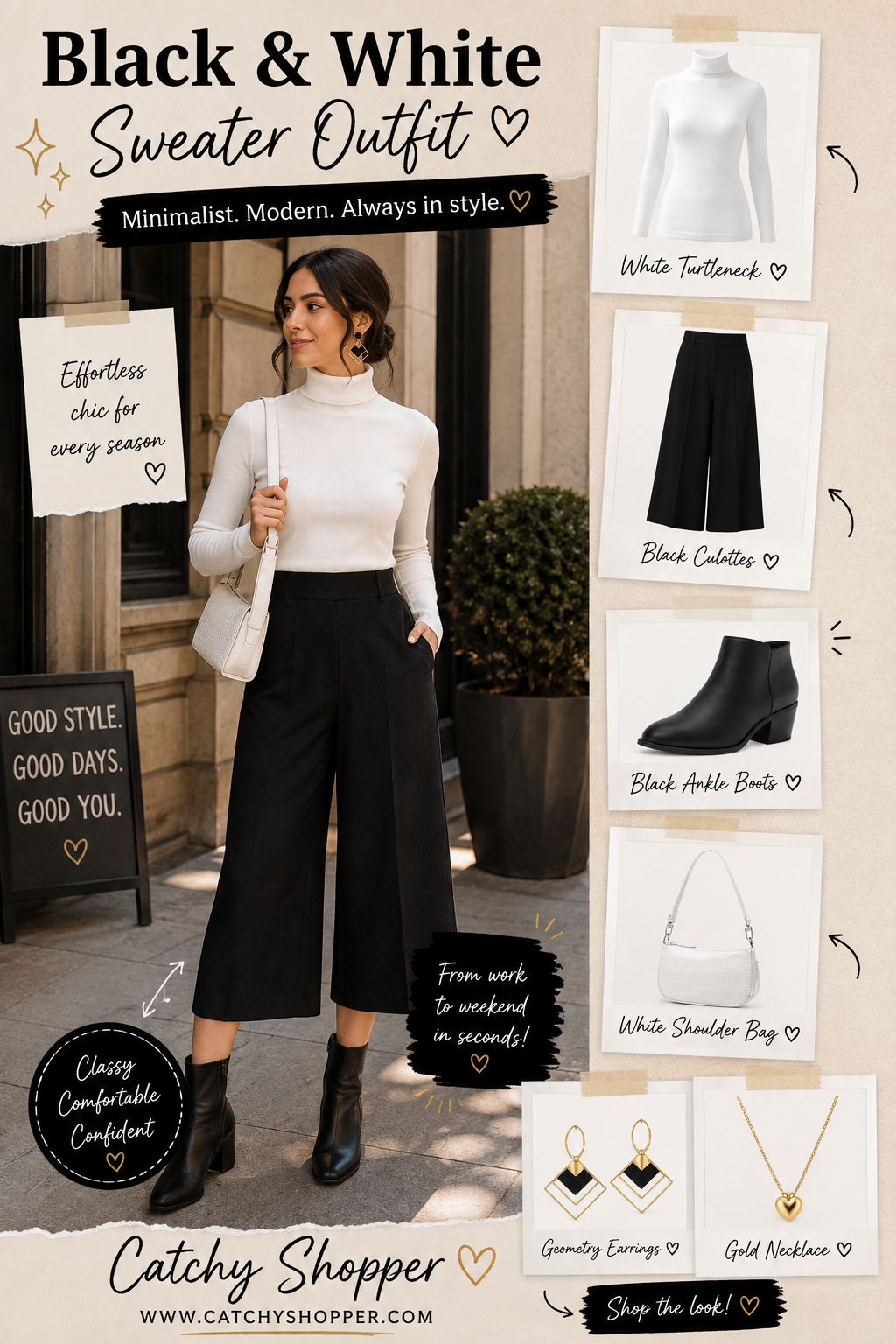 Black Sweater Outfit Women