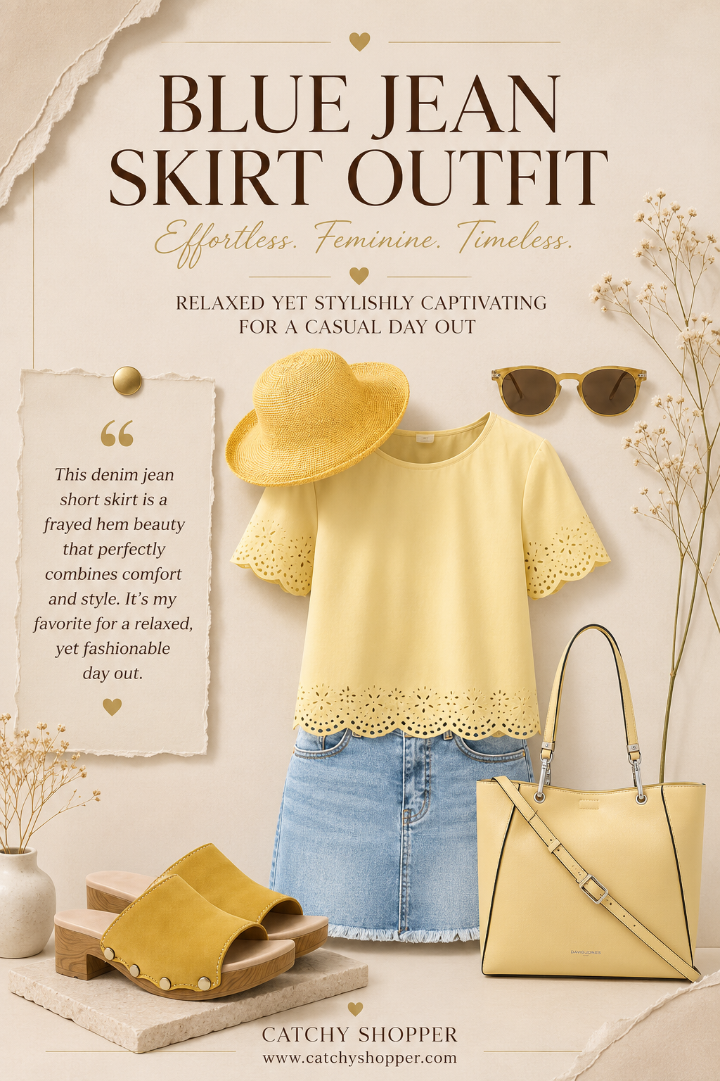 Jean Skirt outfit