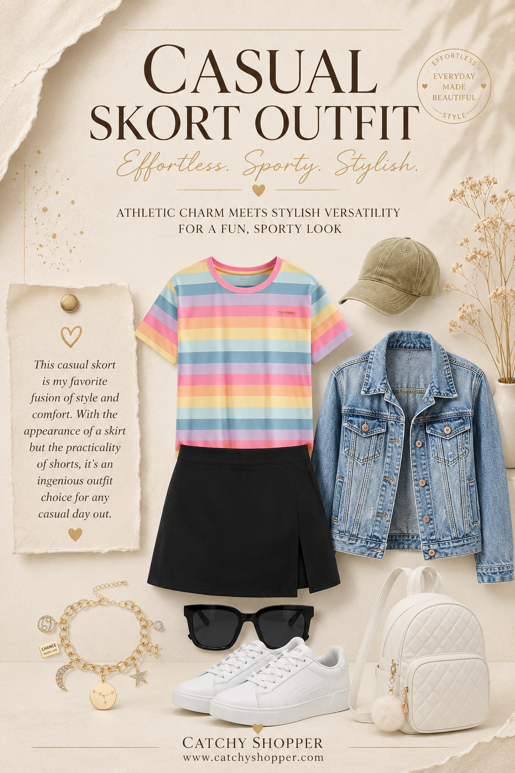 skirt short combo