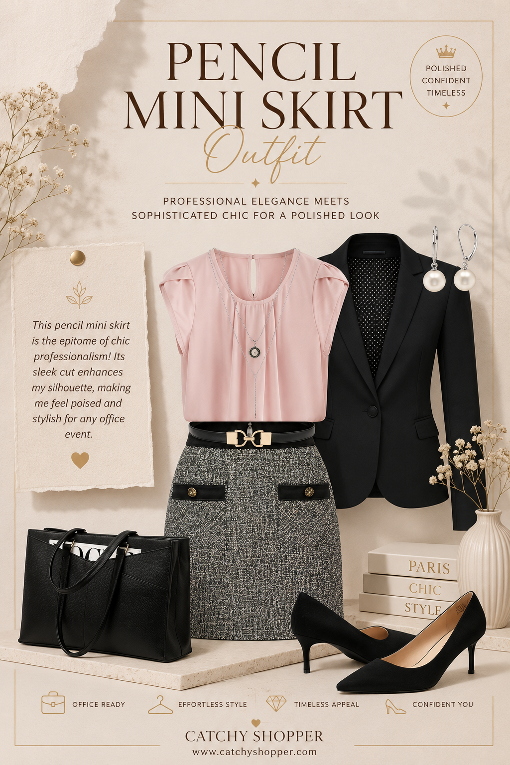 brown leather mini skirt outfit