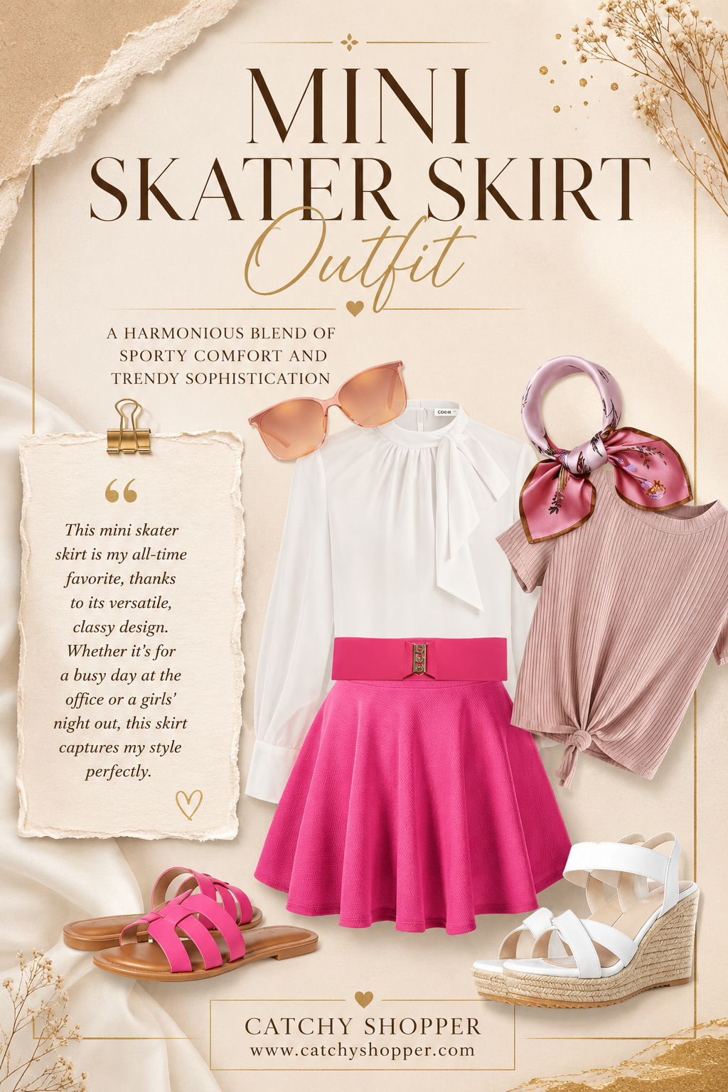 street style pleated mini skirt outfit