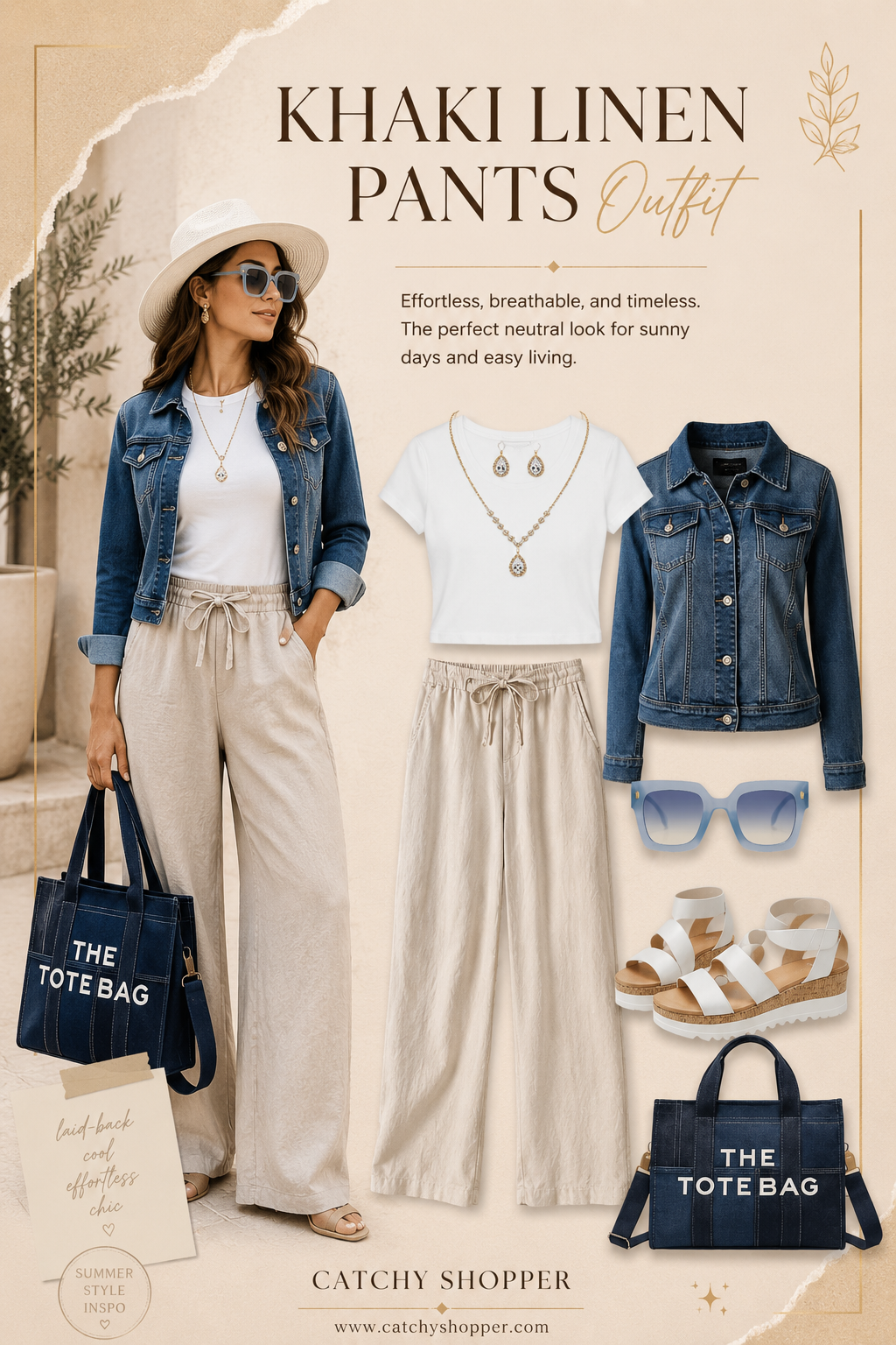 linen pants outfit women