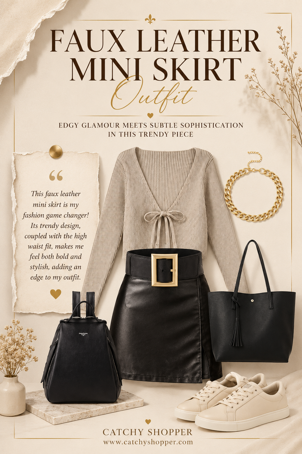 mini skirt outfits for winter