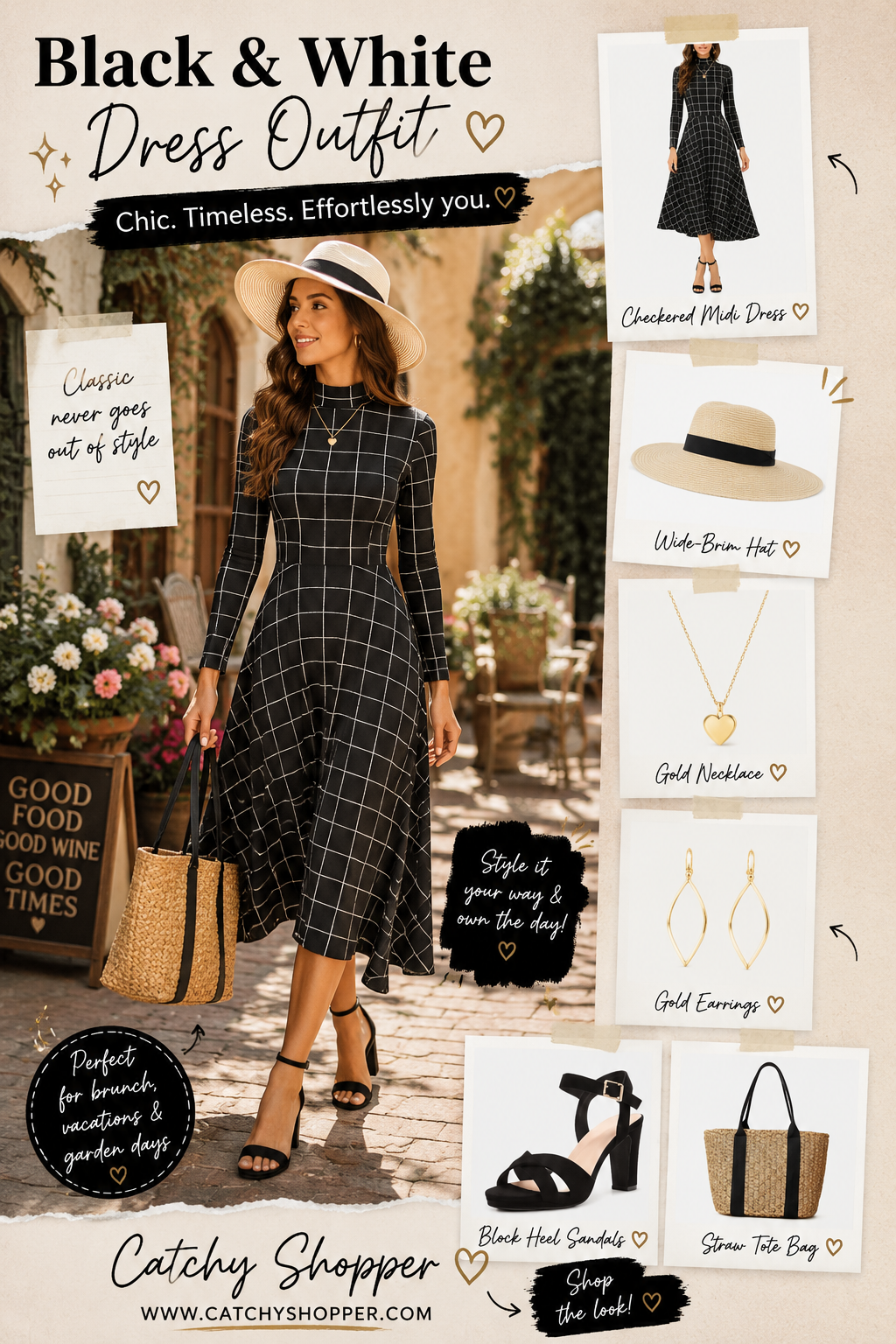 Black and White Dress Outfit Ideas