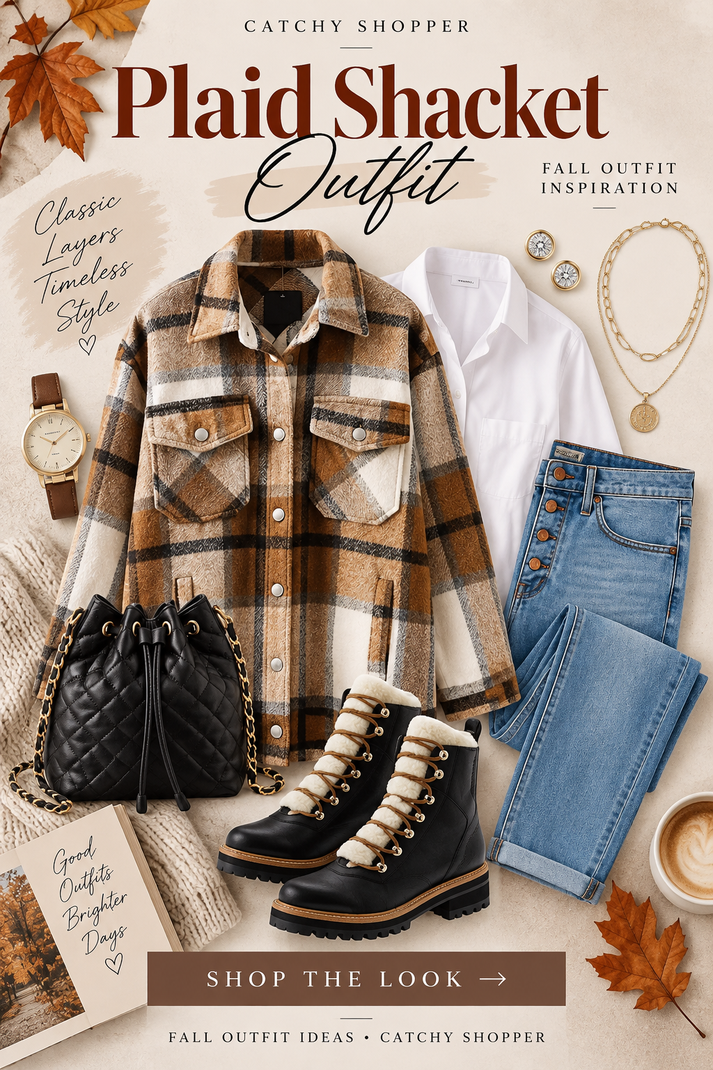 Plaid Shacket Outfit