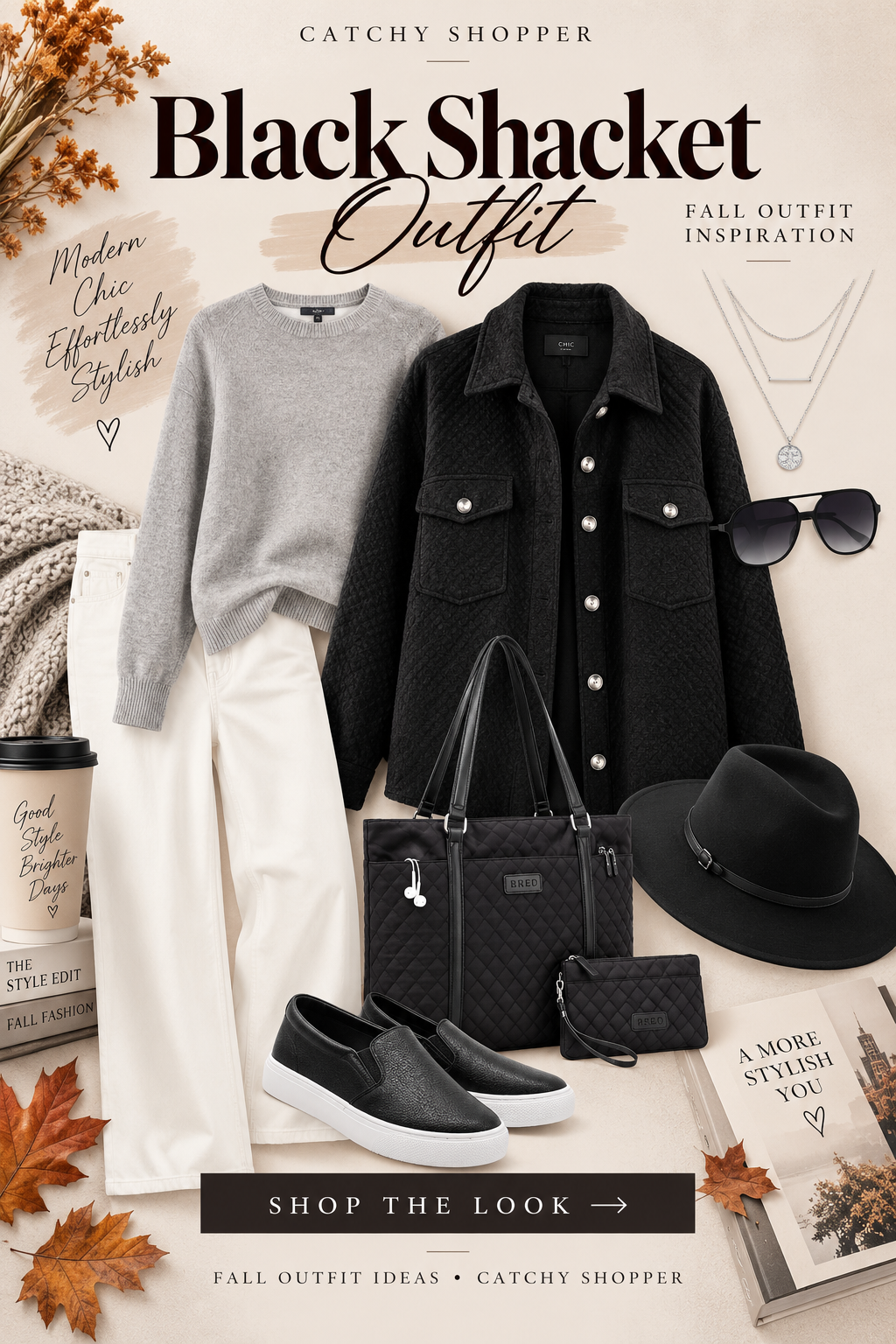 Black Shacket Outfit