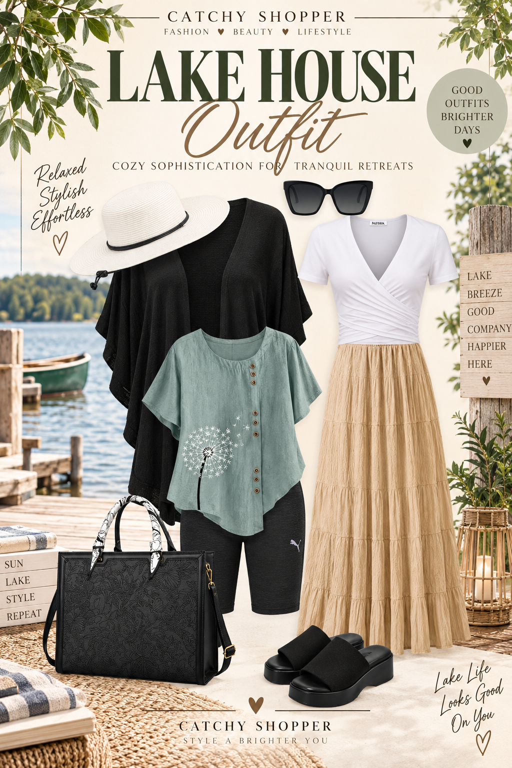 cute lake day outfits